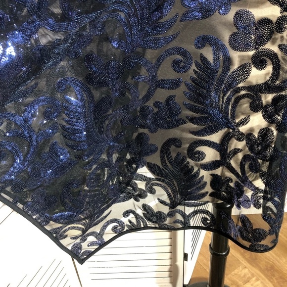 Bob Mackie Wearable Art Black Blue Kaftan Tunic Dress 3X - Picture 7 of 12